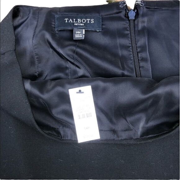 NWT TALBOTS Petites Business Black Skirt Size 14p - Picture 6 of 8